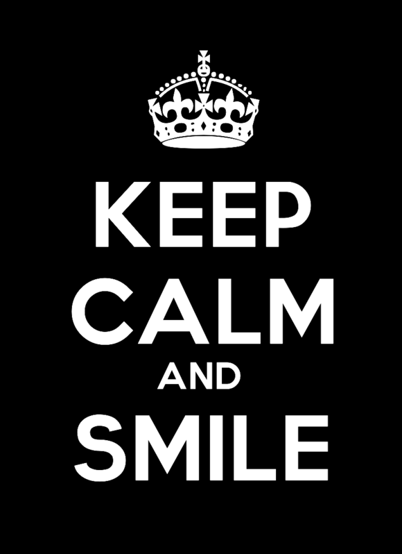 keep calm smil.