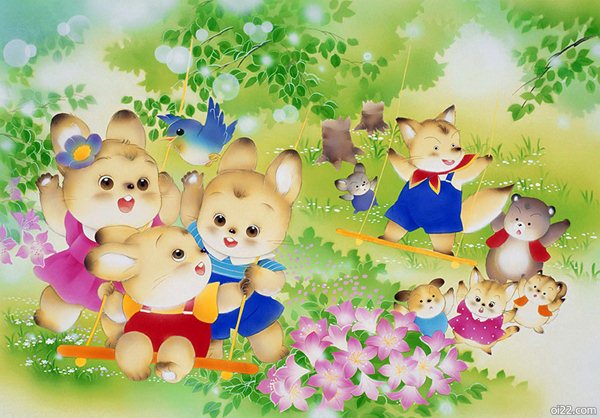 com]igawa hiroko儿童插画,可爱的森林小动物们!