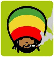 reggae雷鬼潮牌贴纸笔记本个性贴纸磨砂表面m材质模切