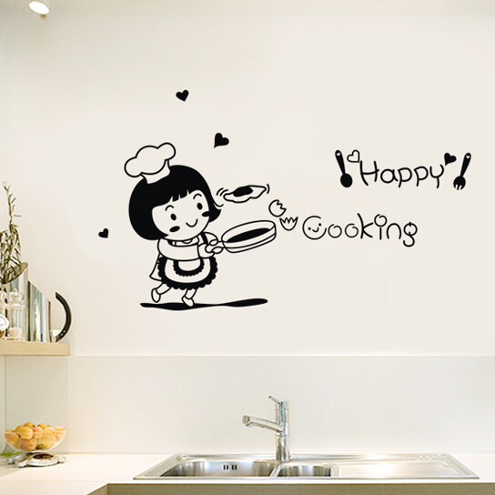 厨房墙贴画厨房防油贴纸厨房贴纸橱柜墙壁贴纸玻璃贴纸浪漫厨房