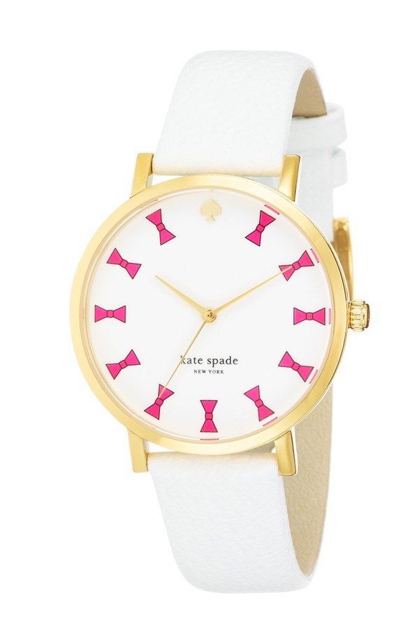 kate spade new york metro grand 38mm 蝴蝶结手表