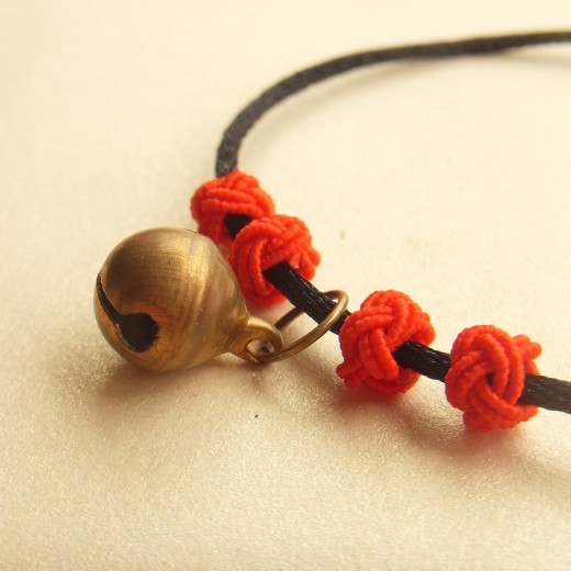 良人手作手工原创 民族风简约情人结编绳脚链
