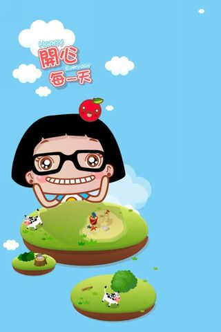 hello菜菜桌面320x480高清手机壁纸图片下载