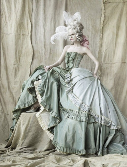 marie antoinette type clothes.