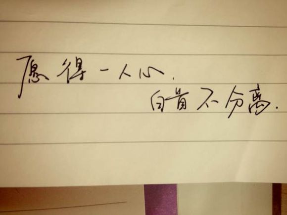 愿得一人心 白首不分离