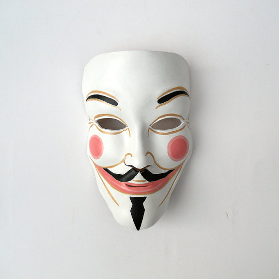 mask for v.白色人脸皮个面具.特别的#万圣节#面具