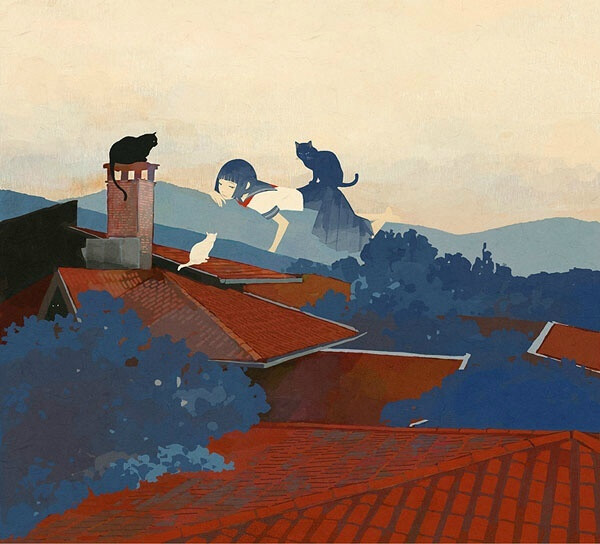 丨来自日本插画师jun kumaori.