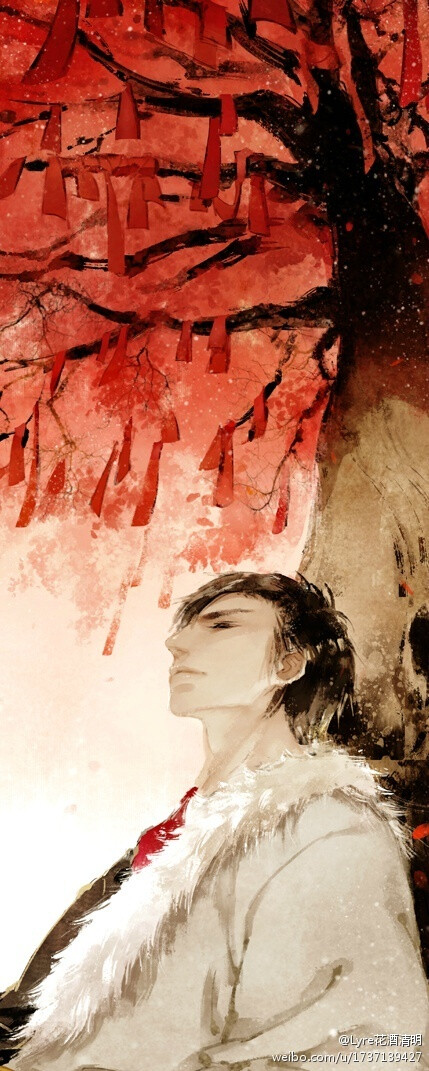 画了一半,玲珑骰子安红豆,入骨相思知不知-堆糖