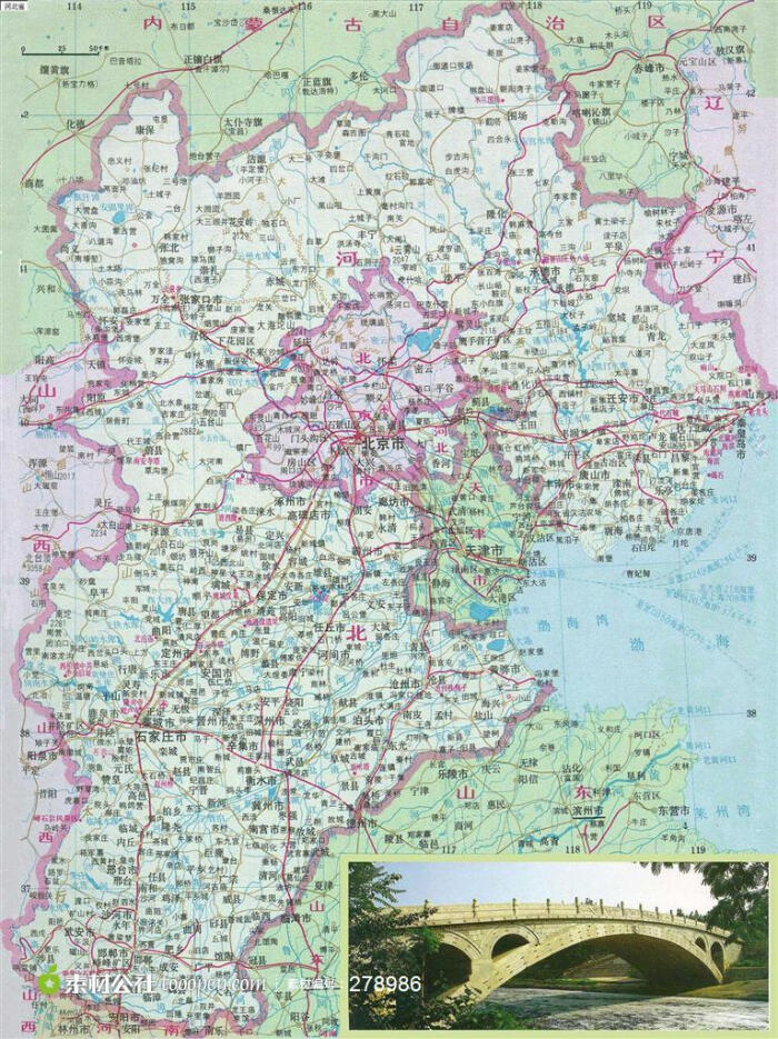 中国河北省地图高清图片设计背景