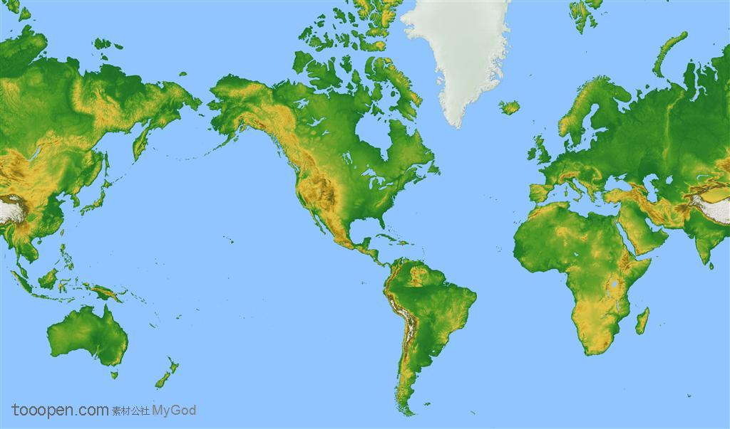 地球大陆-绿色陆地设计图片背景
