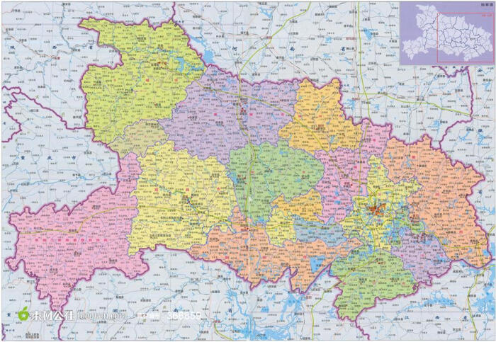 湖北省高清地图设计图片背景