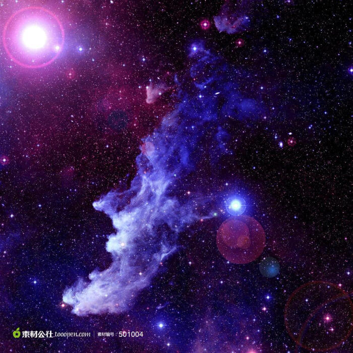 蓝紫色炫丽星空璀璨魔幻创意图片设计