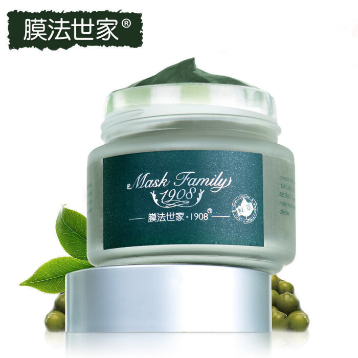 膜法世家·1908绿豆泥浆面膜100g 控油祛痘 美