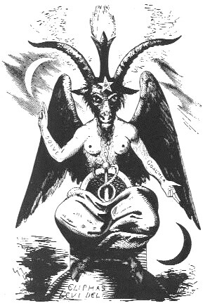 巴弗灭(baphomet):今日最为人所熟知的羊头恶魔.