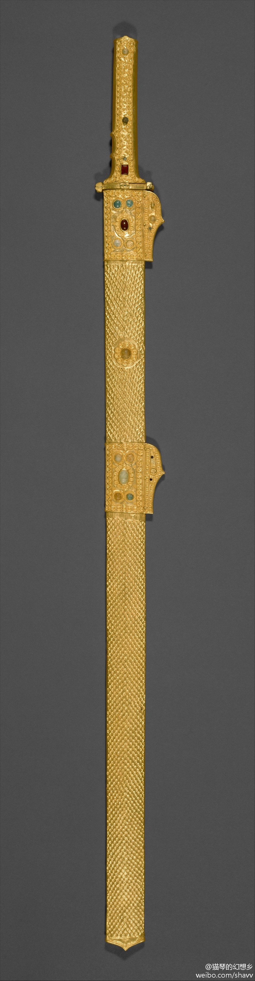 剑和剑鞘,约公元第七世纪伊朗.萨珊.大都会艺术博物馆纽约.