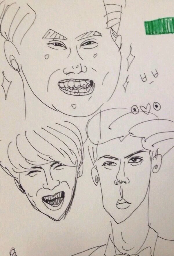 exo fanart 4p『cr:dc 非常"朴实"的画风2