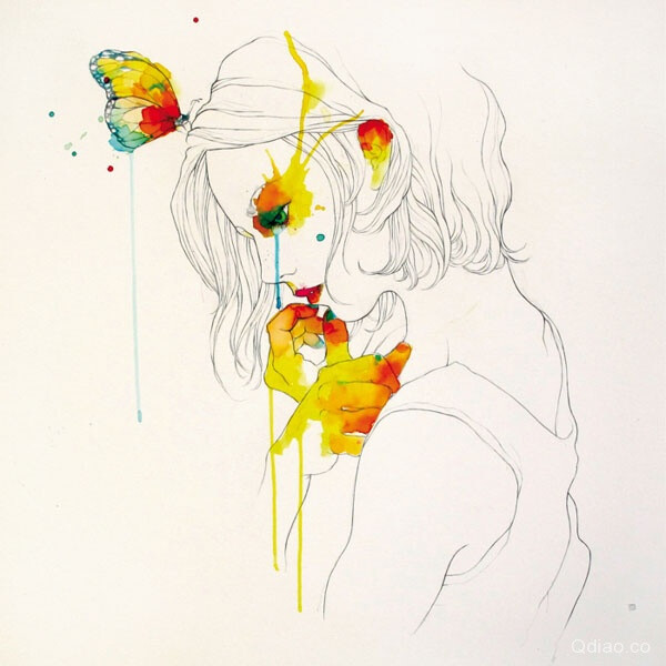 conrad roset 手绘插画欣赏 水彩 色彩 速写 女生