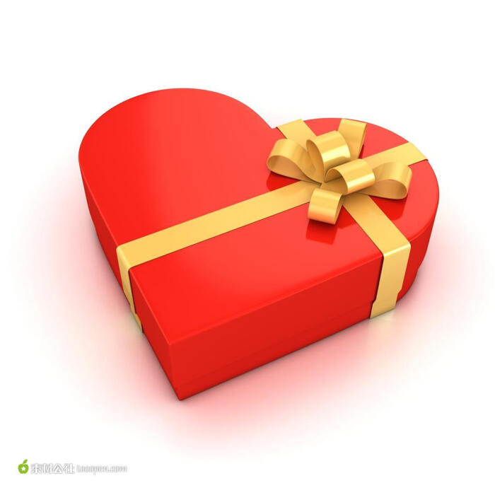 爱心系列 - 美丽精致的心形盒子高清图片素材