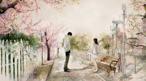 樱花的花语是:等你回来