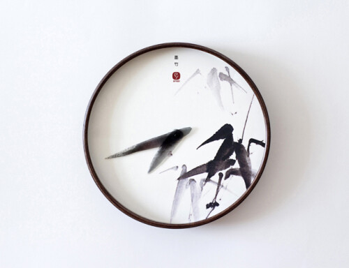 简约中国风墨竹挂钟讨论 中国古代文人…-堆