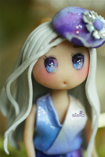 s小姐 kristiaan设计}软陶时装娃娃~stella 野风信子