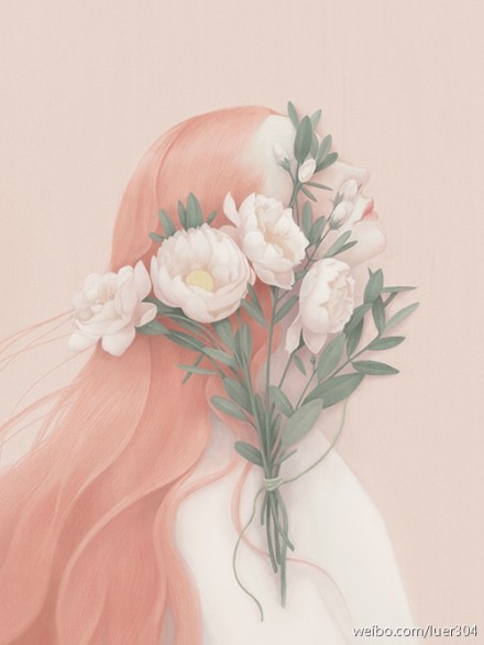 听见插画# 一种淡淡的花香,隐藏着轻盈的…-堆糖