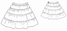 example - #7077 pleated skirt