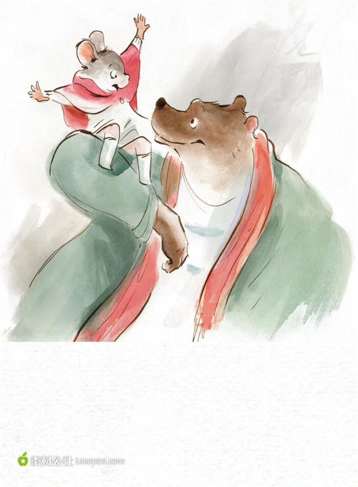大熊与小老鼠交朋友动漫电影海报