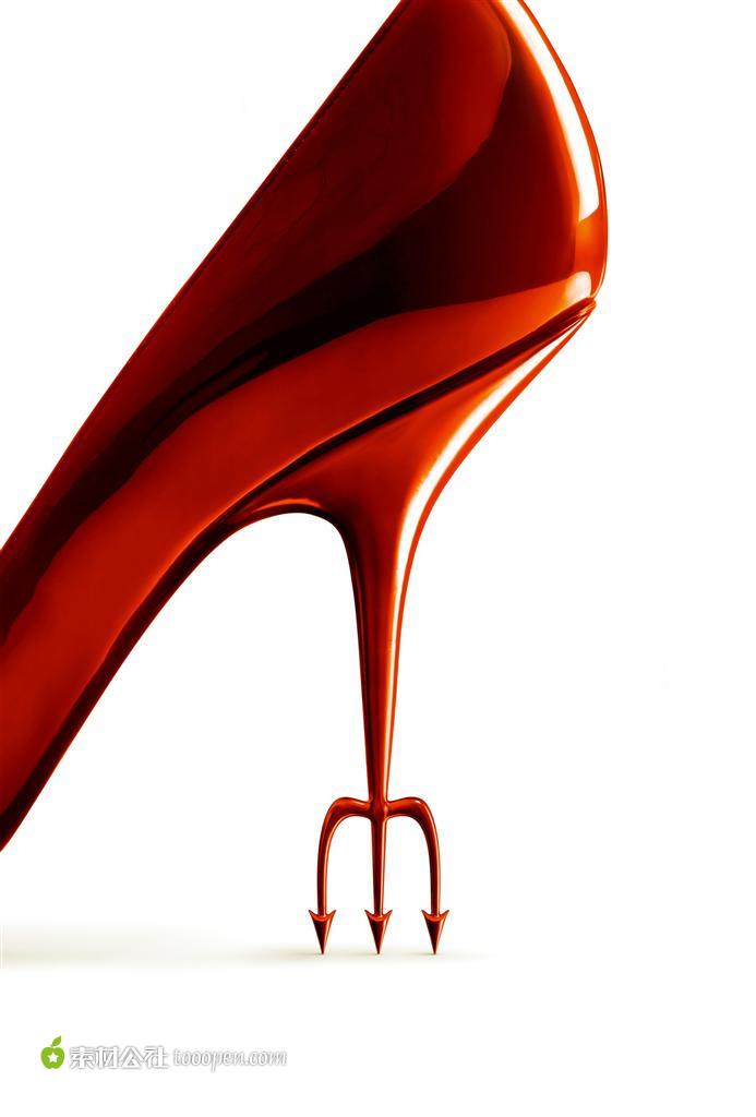红色高跟鞋电影穿普拉达的女王海报图片素材…