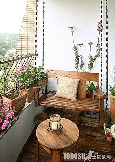 最新欧式小阳台花园装修图-土拨鼠装饰设…