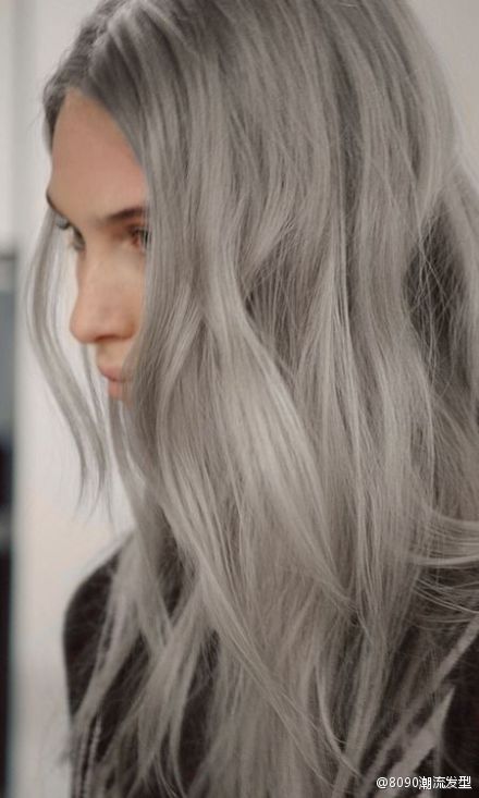 grey hair,喜欢吗?(net)想学发型,请关注@8090潮流发型