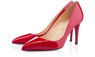 代购 CL红底鞋 PIGALLE 8.5厘米漆皮高跟鞋 红