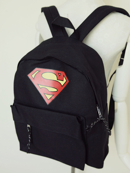 超人,标志,复古,帆布,双肩包,背包,书包