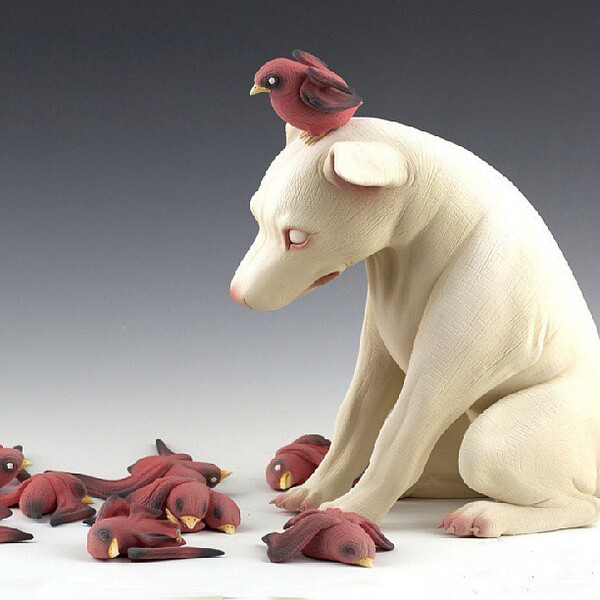 艺术家 Erika sanada - 陶瓷手作怪异小动物