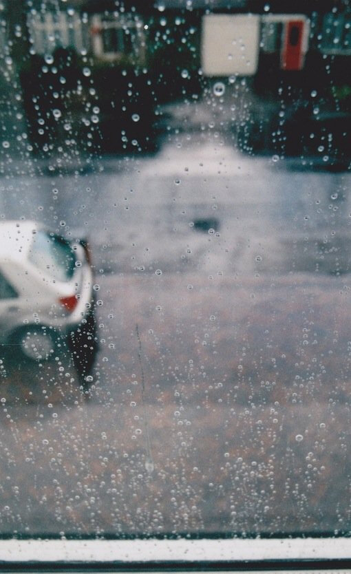 静静看雨落,轻轻听雨声 .