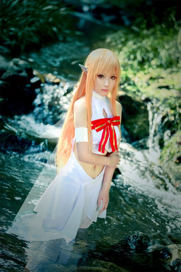 coser水水之亚丝娜cosplay《刀剑神域》 欣赏