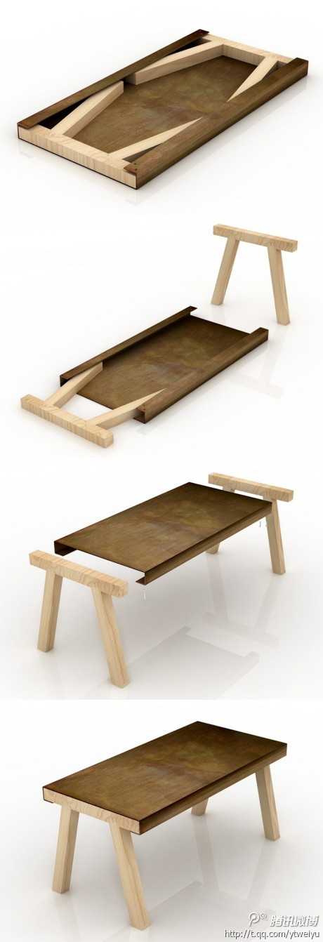 创意设计#"mastro"是一个小型家具,它的灵感来自于传统工匠工作室中的