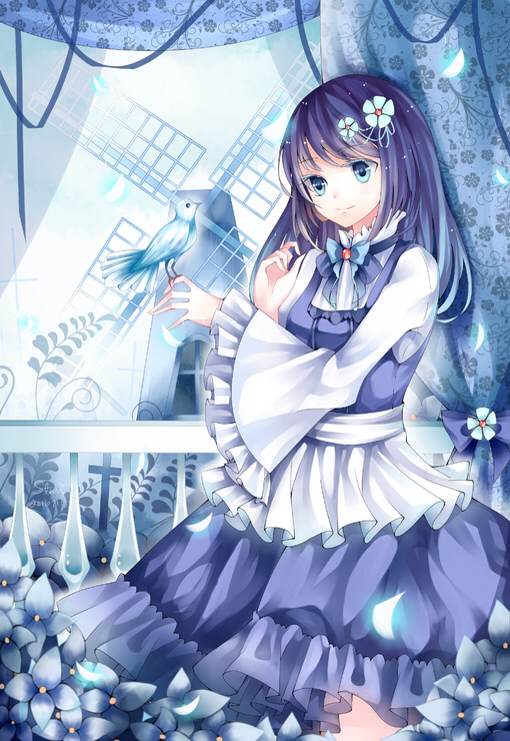动漫美图 唯美插图 少女