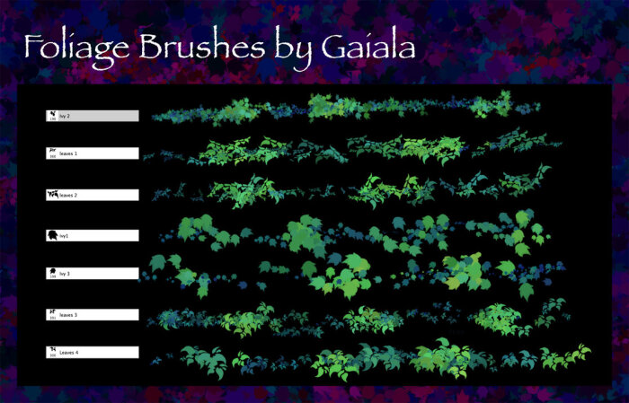 可定制型的树叶笔刷 树叶笔刷 plants brus…-堆糖，美好生活研究所