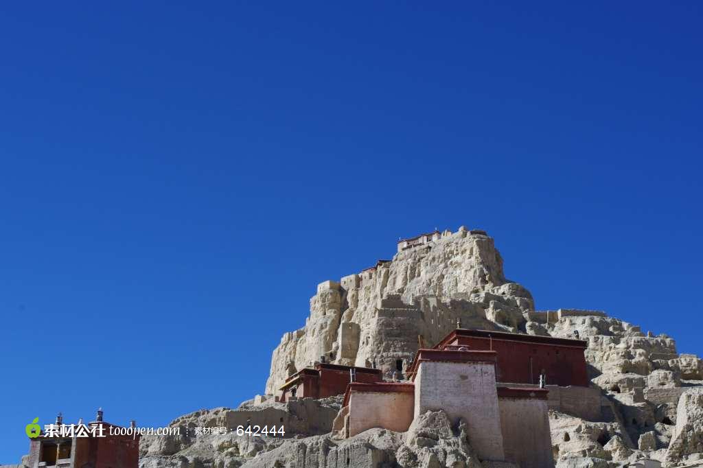 西藏阿里寺庙风景素材高清摄影桌面壁纸图片素材