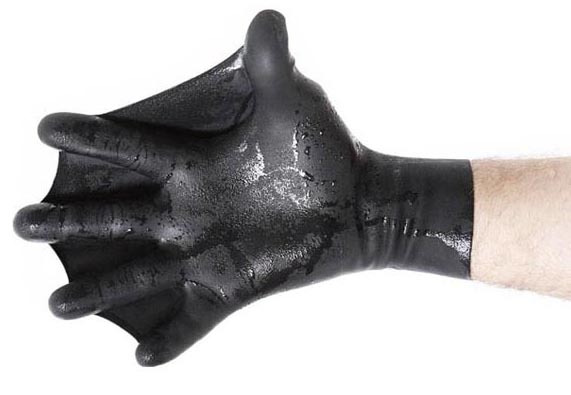 预订美国darkfin 创意 鸭蹼 游泳手蹼手套webbed glove