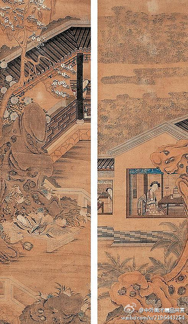 【国画1358】明 仇英《仕女画》 —— 绢本设色,明代仇英国画作品.