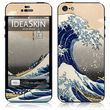 ideaskin 苹果iphone5s5c4s 全身贴纸彩日本浮世绘神奈川冲浪图