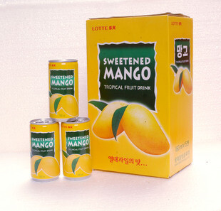 韩国进口零食品特产 乐天饮料 乐天芒果汁饮料