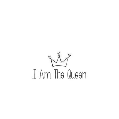 queen,im,crown,white,black,write