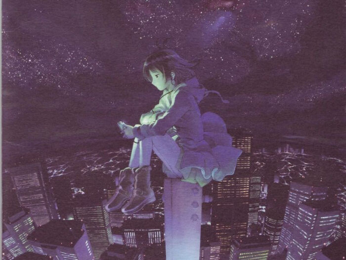 二次元孤独少女 一个人的城市 壁纸