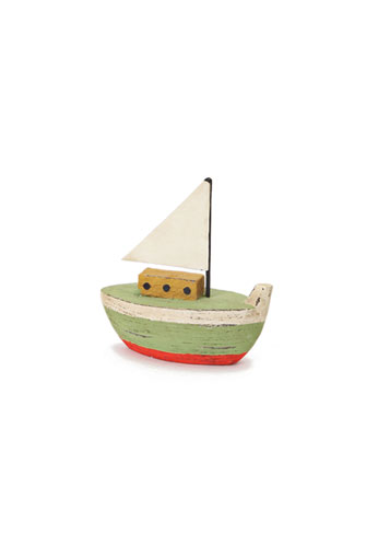 fabric mie fishing boat m green