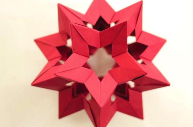 圣诞节折纸花球之新年灯笼制作方法手工折纸视