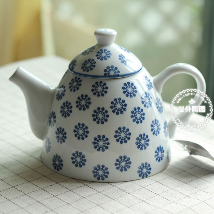青花满满.日式陶瓷壶 茶壶 0.57kg
