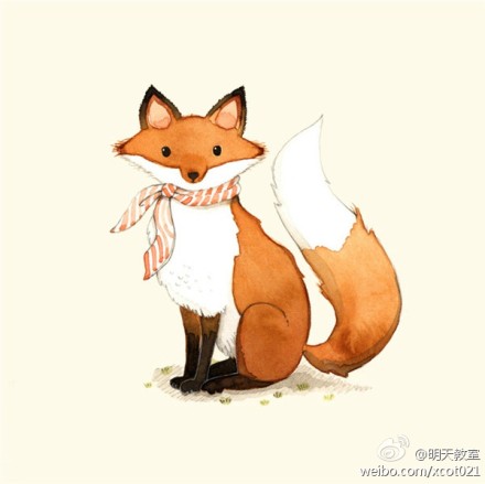 加拿大水彩插画家 afsaneh tajvidi,清新可爱的小动物温馨一整天
